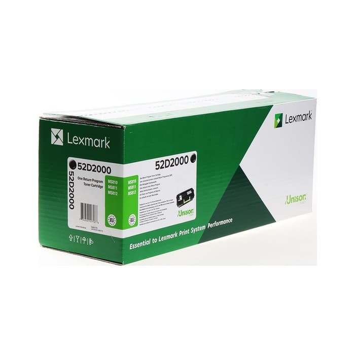 Toner Lexmark 52D2000 Black / Original