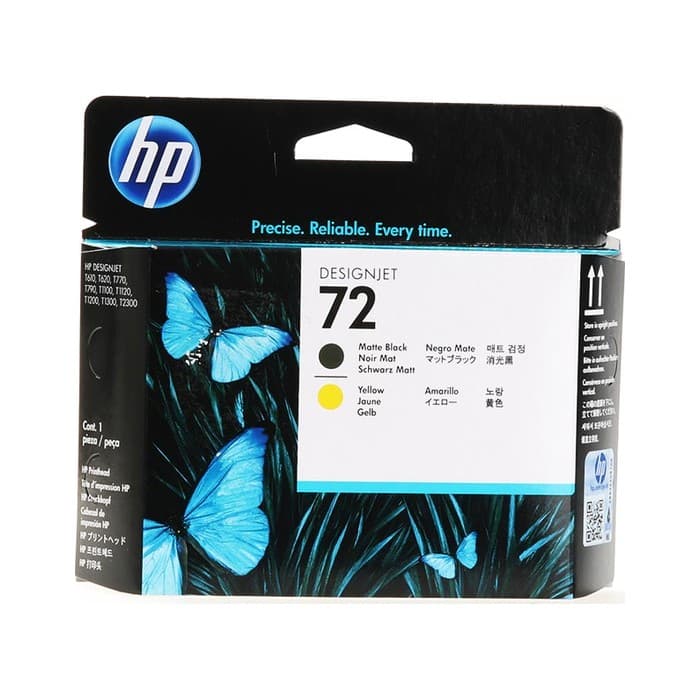 Tiskalna glava HP 72 Matt Black & Yellow, original