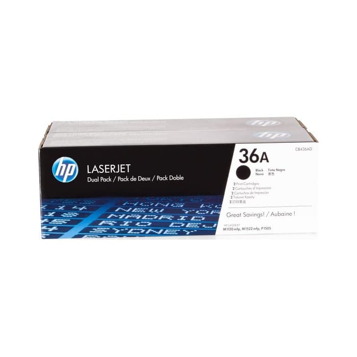 Toner HP CB436AD 36A Black / Dvojno pakiranje, original