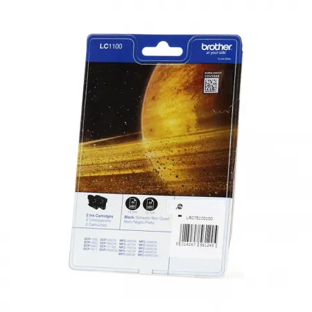 Kartuša Brother LC1100BK Black / Dvojno pakiranje / Original