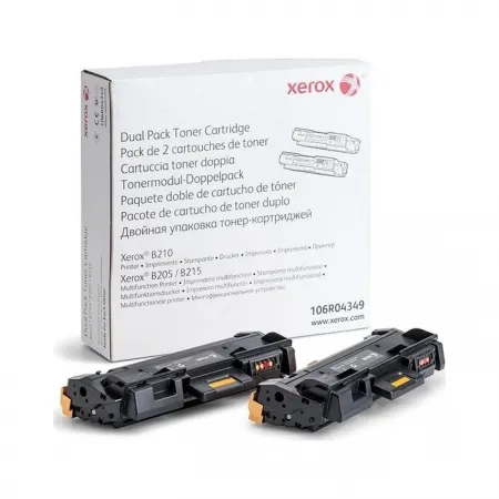 Toner Xerox 106R04349 Black (B205 / B210 / B215) / Dvojno pakiranje / Original