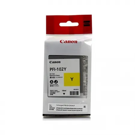 Kartuša Canon PFI-102Y Yellow / Original