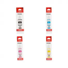 Komplet črnil Canon GI490 (CMYK) / Original