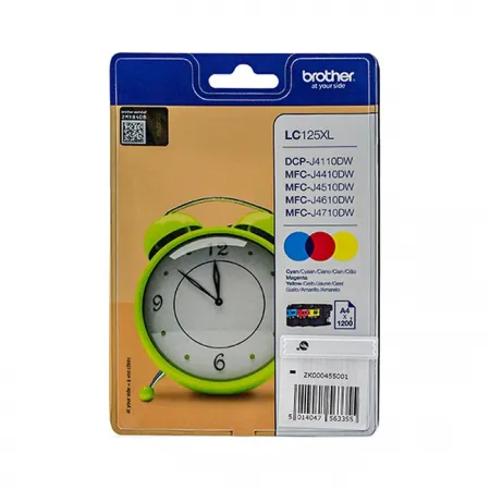 Komplet kartuš Brother LC125 XL (CMY) / Original