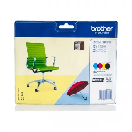 Komplet kartuš Brother LC229 XL in LC225 XL (CMYK) / Original
