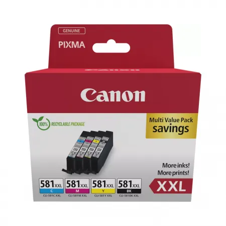 Komplet barvnih kartuš Canon CLI-581 XXL / Original