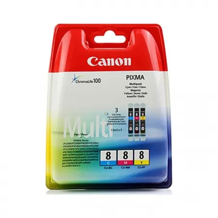 Komplet kartuš Canon CLI-8 (C/M/Y) / Original