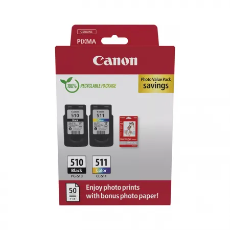 Komplet kartuš Canon PG-510 in CL-511 Photo Value Pack / Original
