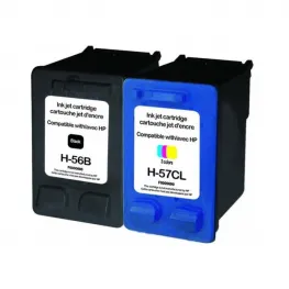 Komplet kartuš za HP 56 XL in HP 57 XL, kompatibilne