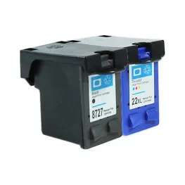 Komplet kartuš za HP 27 XL Black in HP 22 XL Color, kompatibilne