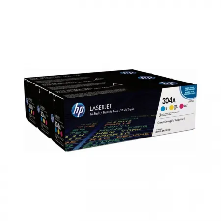 Komplet tonerjev HP CF372AM (CC531A, CC532A, CC533A) / 304A, original