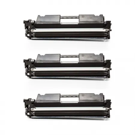 Toner za HP CF217A 17A Black / Trojno pakiranje, kompatibilen