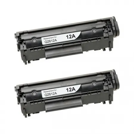 Toner za HP Q2612AD 12A Black / Dvojno pakiranje, kompatibilen