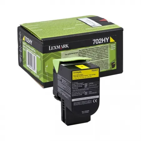 Toner Lexmark 70C2HY0 / 702HY Yellow / Original