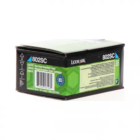 Toner Lexmark 80C2SC0 / 802SC Cyan / Original