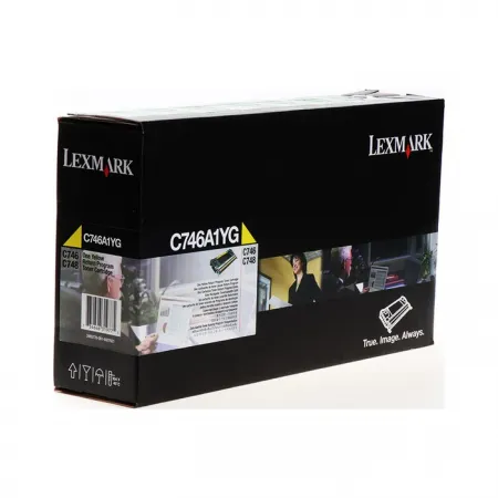Toner Lexmark C746A1YG Yellow / Original