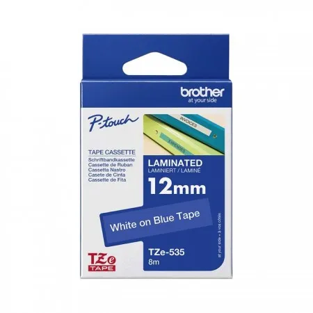 Trak Brother TZe-535 (12 mm, belo na modrem), original
