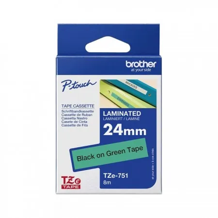 Trak Brother TZe-751 (24 mm, črno na zelenem), original